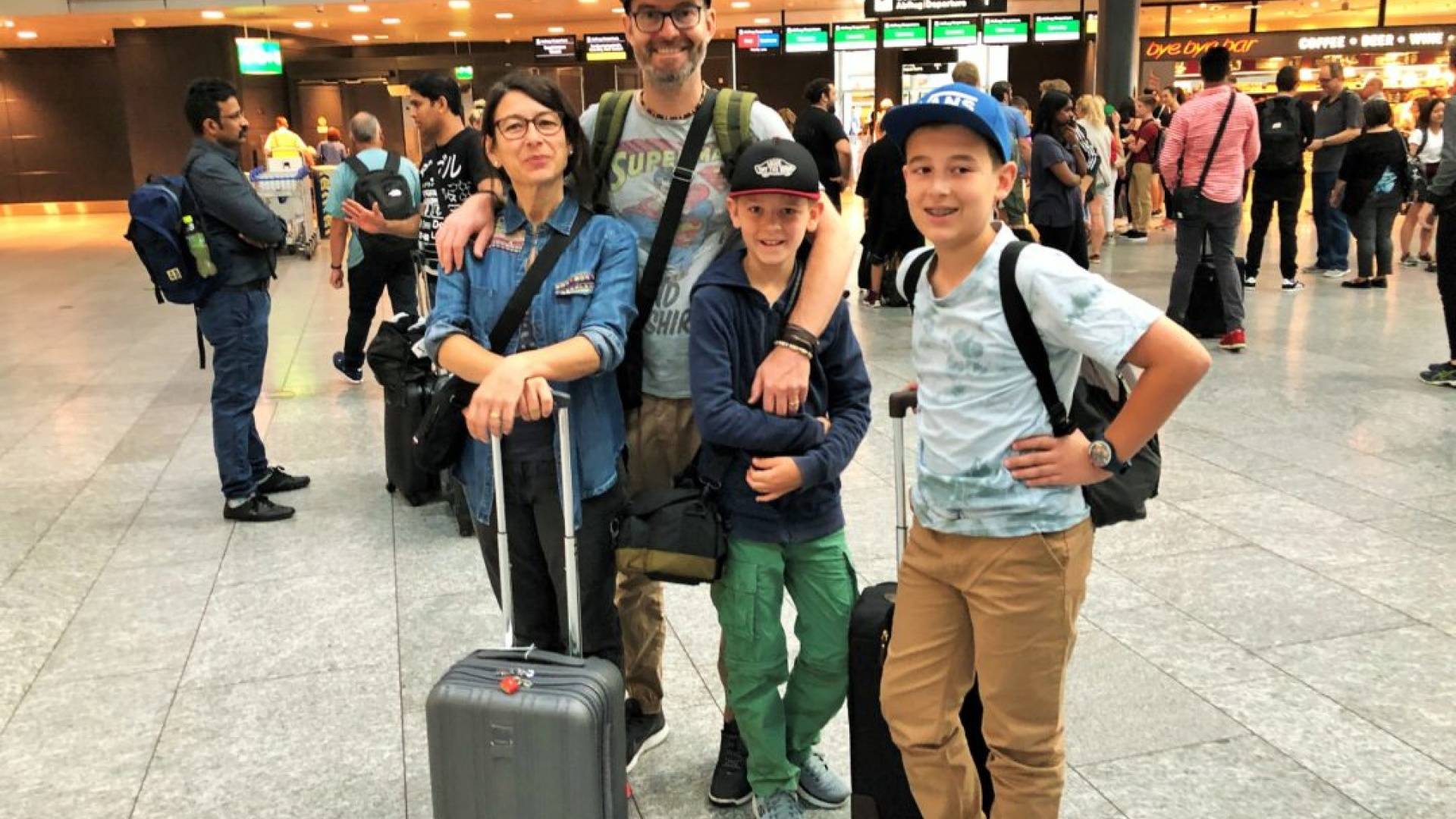 Die Angelones auf Reisen