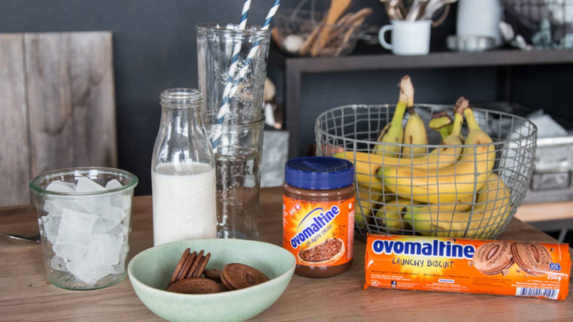 Zutaten Ovomaltine Crunchy Bananen Shake