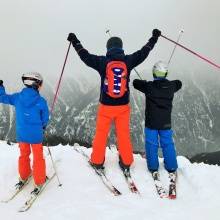 Die Angelones im Schnee