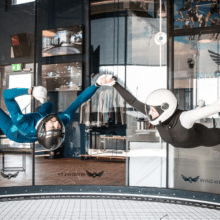 Familie Zimmermann im Windkanal