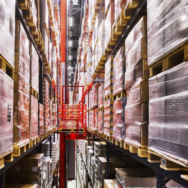 Ovomaltine stockage de grande hauteur