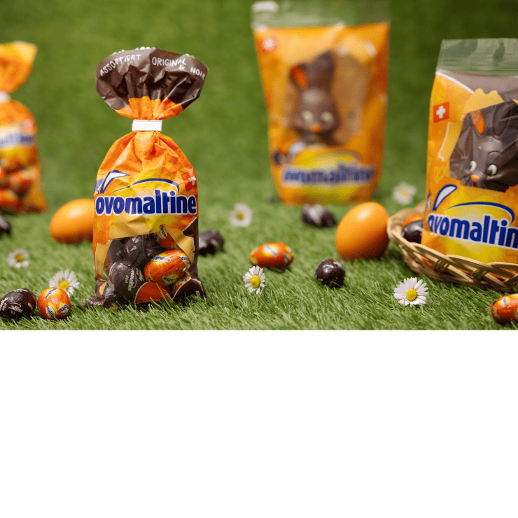 Ovo Osterhase Noir und assortierte Ostereili 