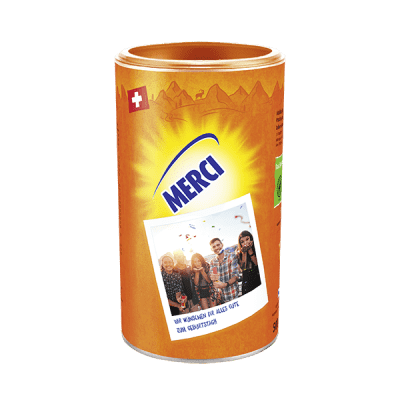 Barattolo Ovomaltine personalizzato - Grazie