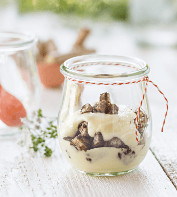 Recette Ovomaltine Crunchy Cream crème de sureau au crunchy kick